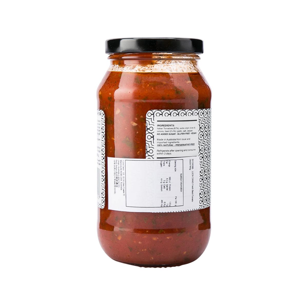 LUCA CIANO Fresh Basil Tomato Sauce  (480g)