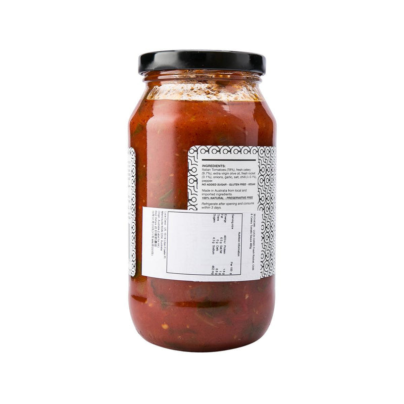 LUCA CIANO Fresh Rocket, Chilli & Celery Tomato Sauce  (480g)