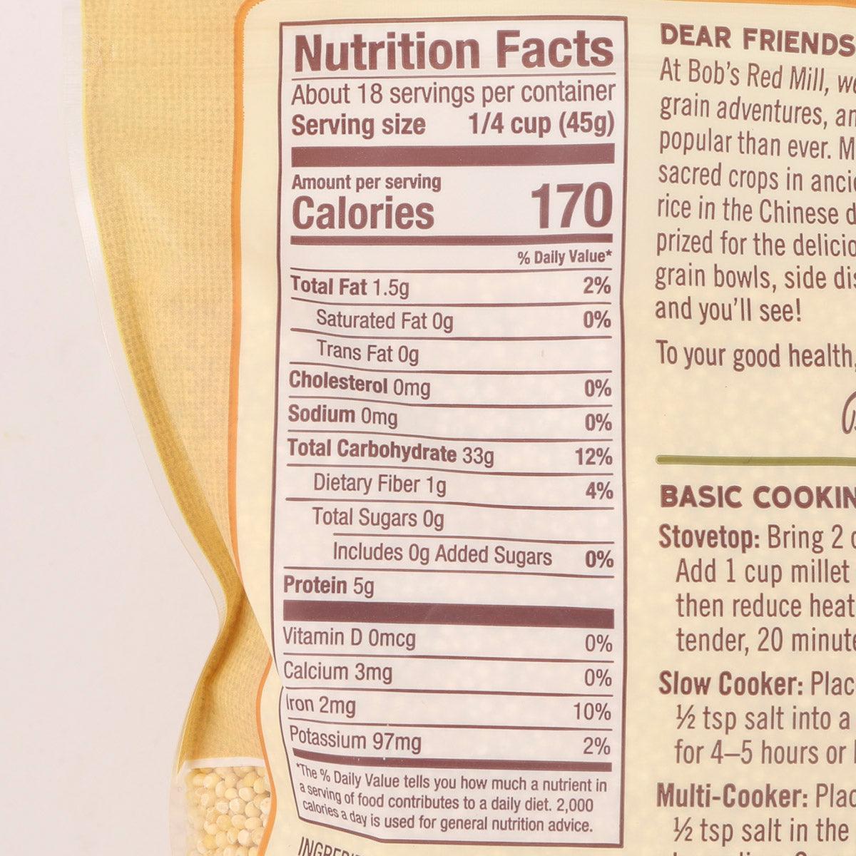 BOB'S RED MILL Whole Grain Millet  (794g)