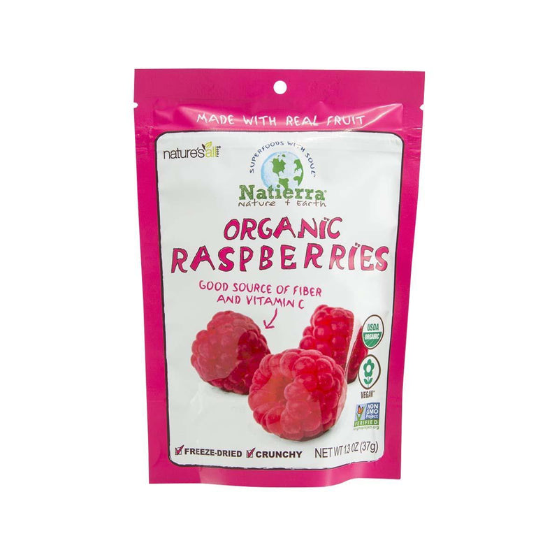 NATIERRA Organic Freeze-Dried Raspberries  (37g)