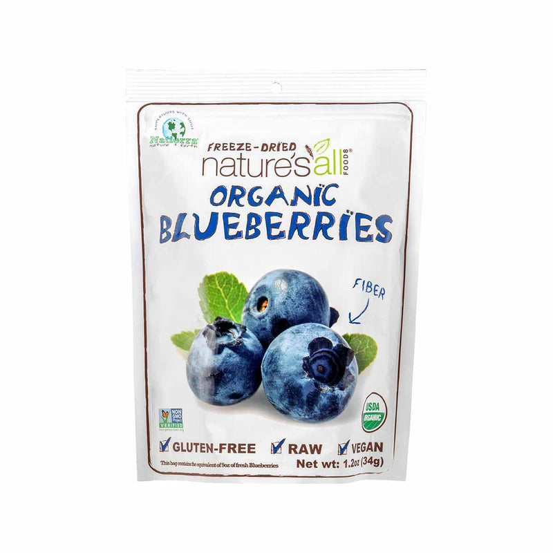 NATIERRA Organic Freeze-Dried Blueberries  (34g)