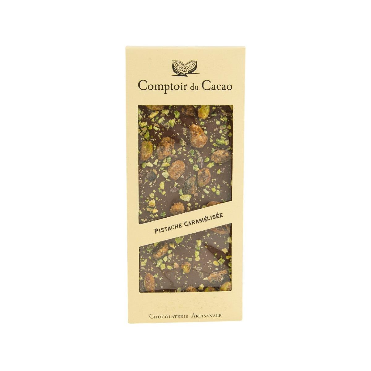 COMPTOIR DU CACAO 焦糖開心果牛奶朱古力  (90g)
