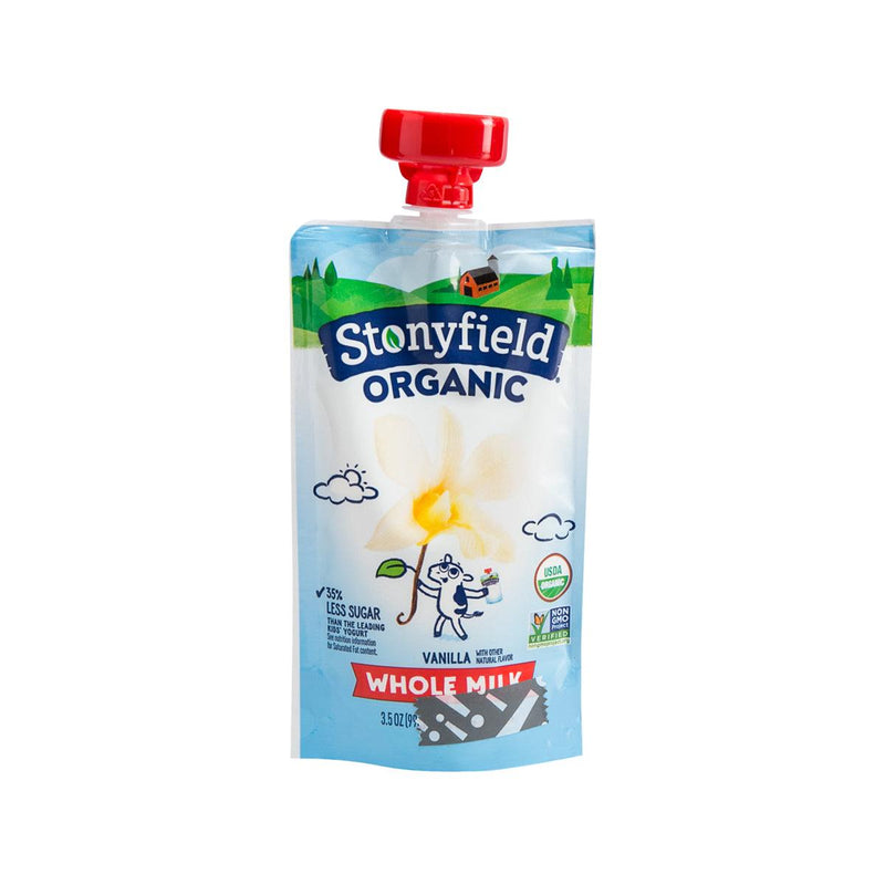 STONYFIELD Organic Whole Milk Yogurt - Vanilla [Pouch]  (99g)