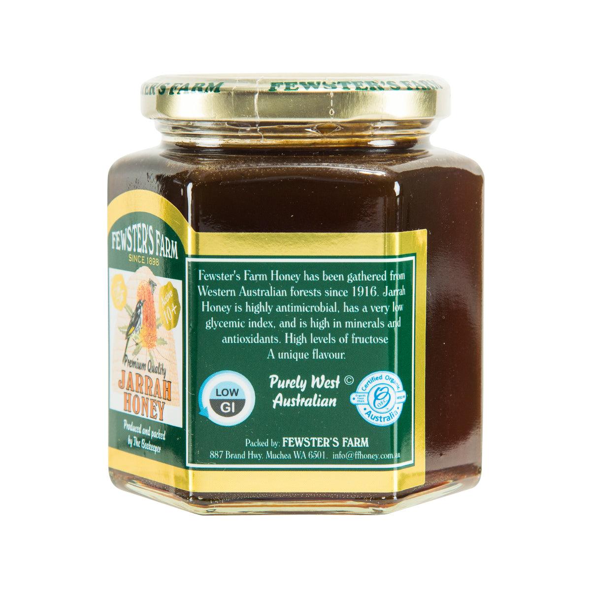 FEWSTER'S FARM 100% Organic Australia Jarrah Honey - TA10+  (500g)