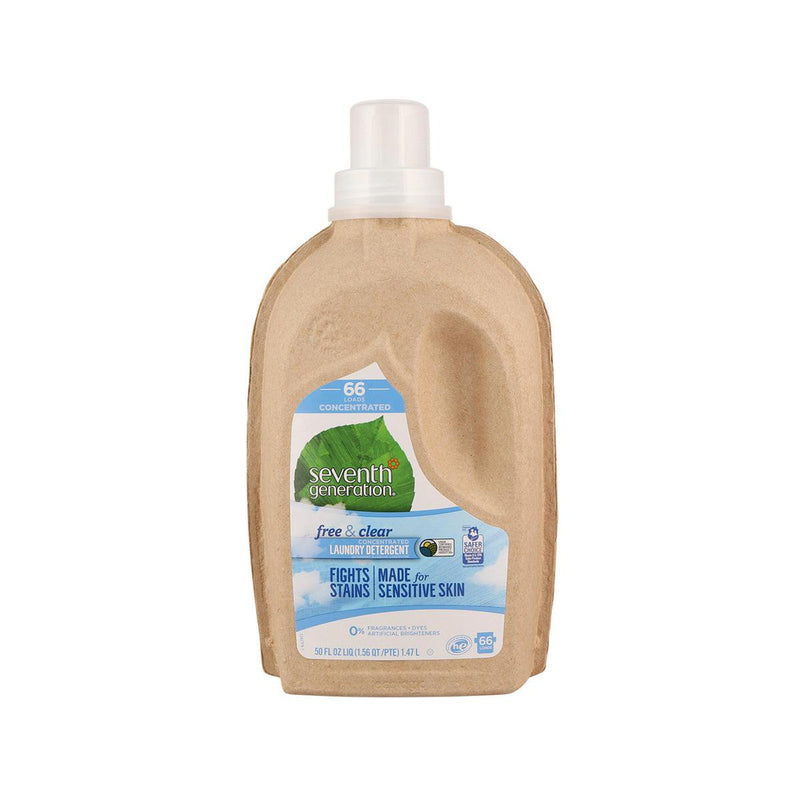 SEVENTH GENERATION 4X Concentrated Natural Laundry Detergent - Free & Clear  (1.47L)