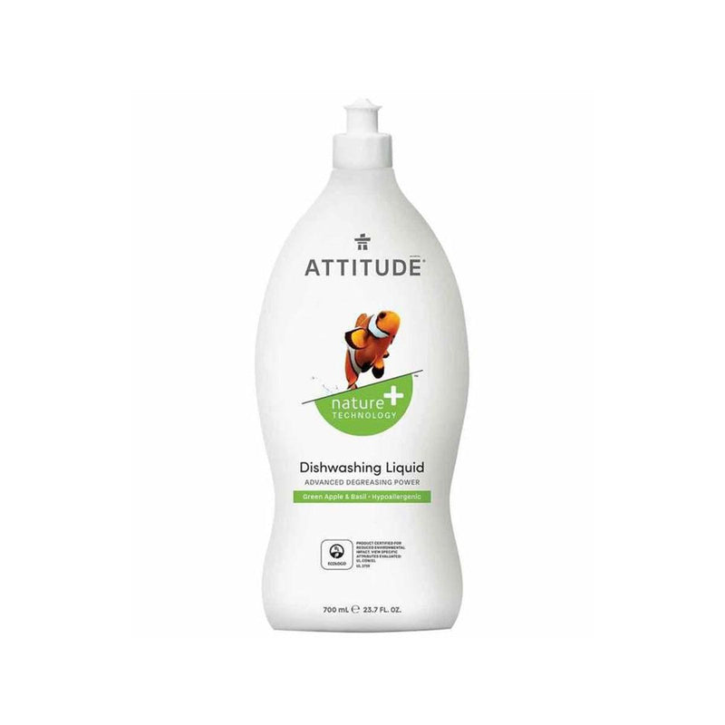 ATTITUDE Dishwashing Liquid - Green Apple & Basil  (700mL)