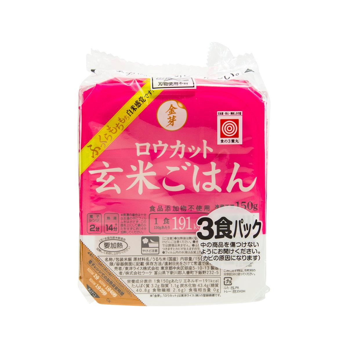 TOYORICE Retort Kinme Brown Rice (3 x 150g) – city'super E-Shop