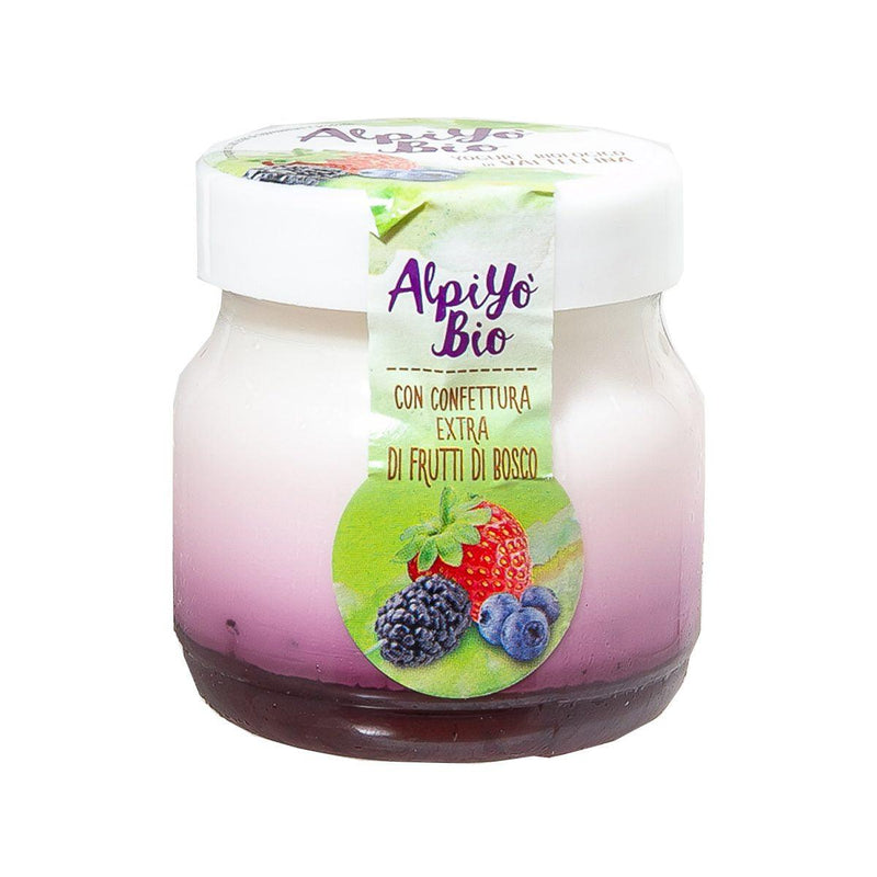 ALPIYO Organic Yogurt with Extra Mixed Berry Jam  (125g)