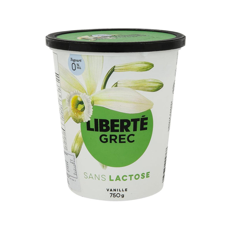 LIBERTE Lactose Free Vanilla Greek Yogourt - 0% Milk Fat  (750g)
