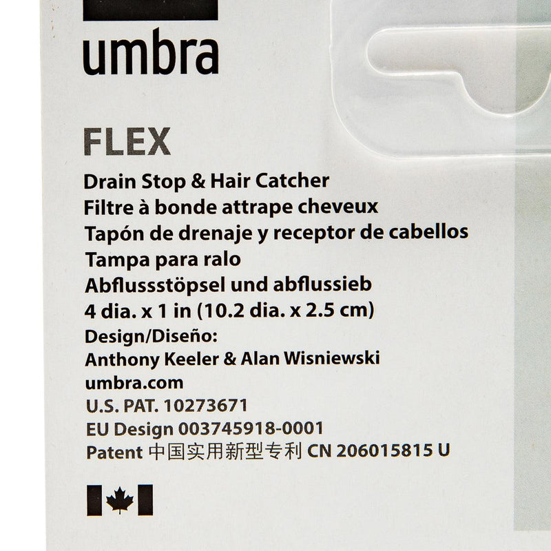 UMBRA Flex Drain Stop & Hair Catcher - White - city&