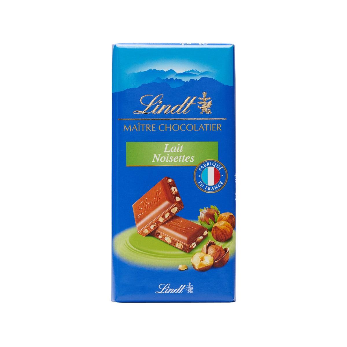 LINDT Milk Chocolate with Hazelnut  (100g)