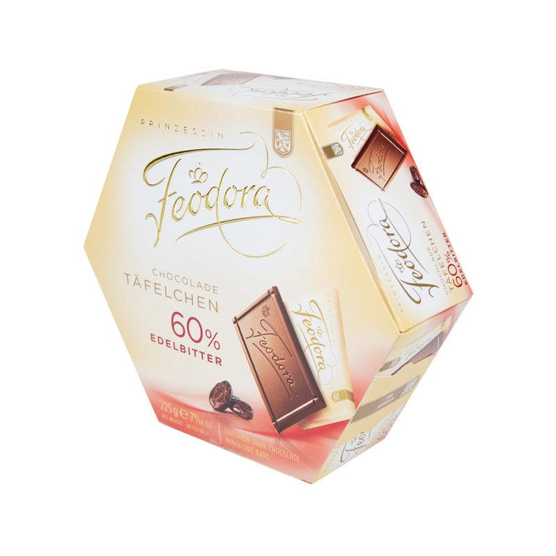 FEODORA 60% Miniature Dark Chocolate Bars  (210g)