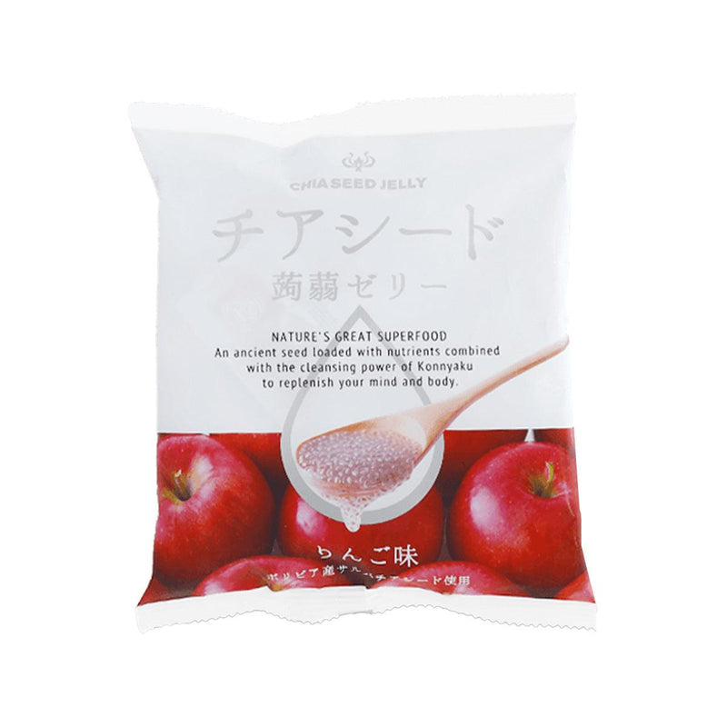 WAKASHO Chia Seed Konnyaku Jelly - Apple Flavor  (10pcs)