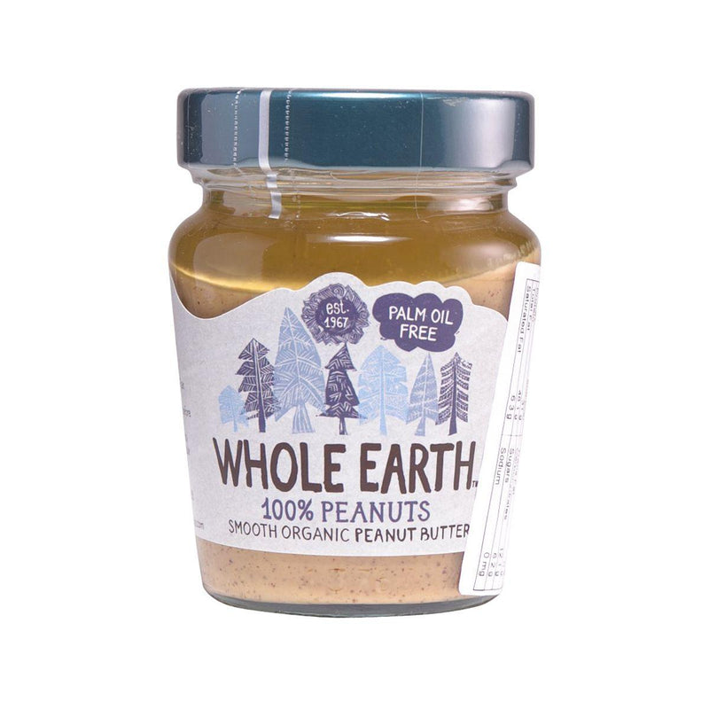 WHOLE EARTH Organic Gluten Free Smooth Peanut Butter with No Palm Oil and Added Sugar  (227g) - city&