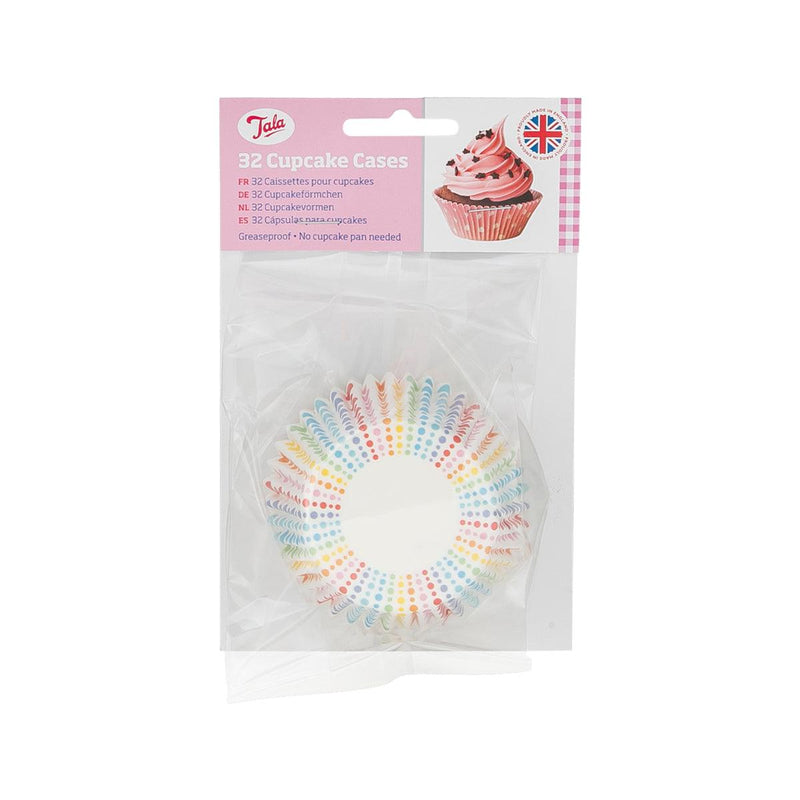 TALA Graduated Rainbow Dot Cupcake Cases  (32pcs) - city&