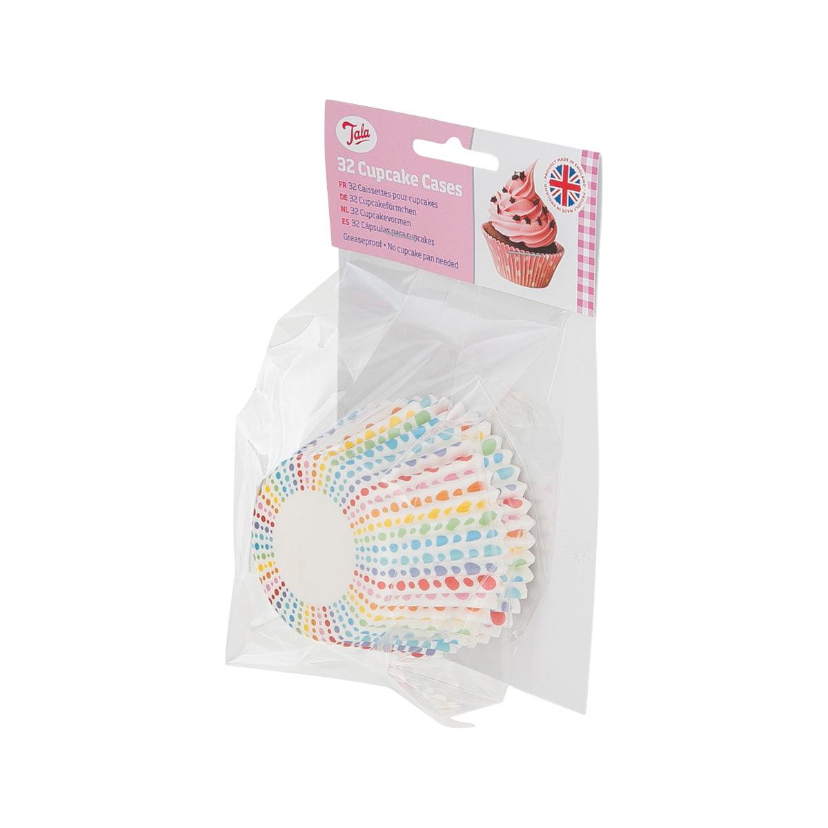 TALA Graduated Rainbow Dot Cupcake Cases  (32pcs) - city'super E-Shop