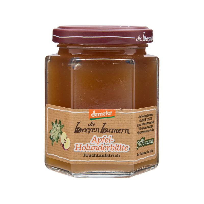 BEERENBAUERN Organic 70% Fruit Apple & Elderflower Jam  (200g)