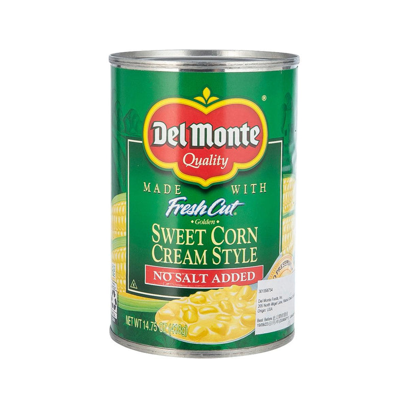 DEL MONTE Sweet Corn Cream Style - No Salt Added  (418g)