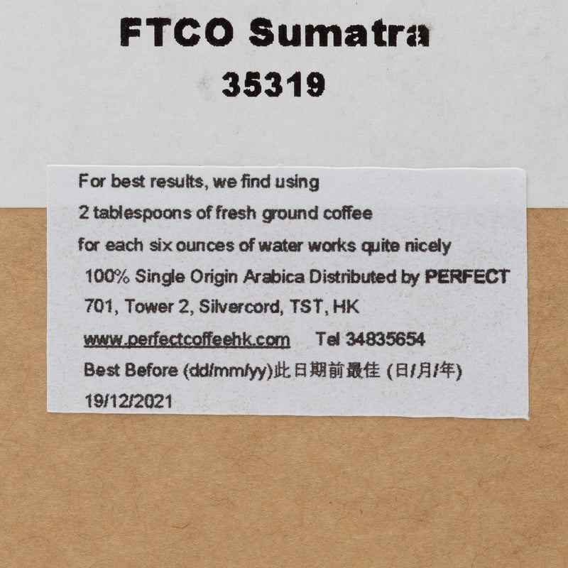 RESIPROCATE Organic Sumatra Arabica Whole Coffee Bean  (400g)