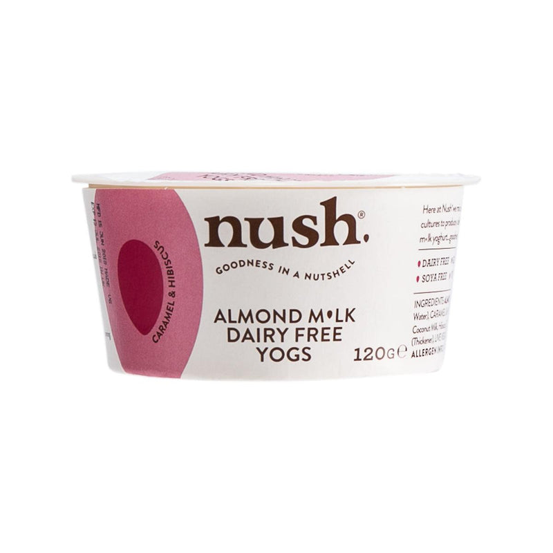 NUSH Almond M.lk Dairy Free Yogurt - Caramel & Hibiscus  (120g)