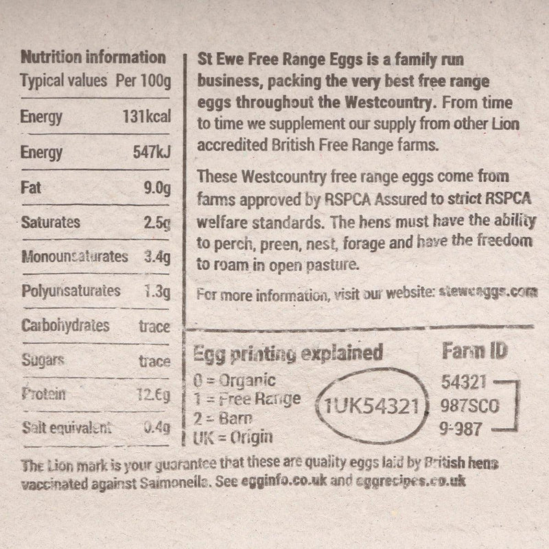 ST.EWE Free-Range Eggs - Extra Large  (6pcs)