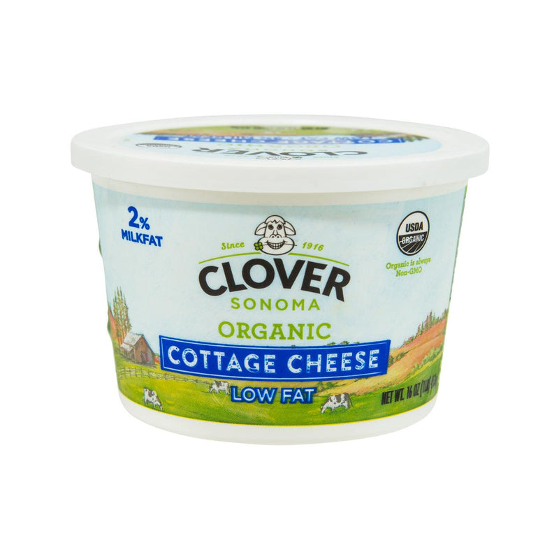 CLOVER Organic Cottage Cheese - Low Fat  (453g)