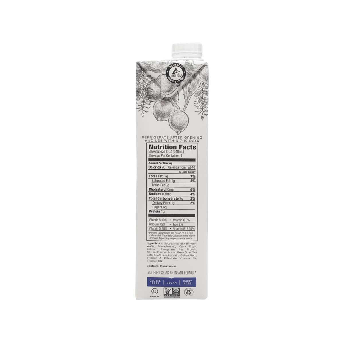 MILKADAMIA 夏威夷果仁奶 - 原味  (946mL)