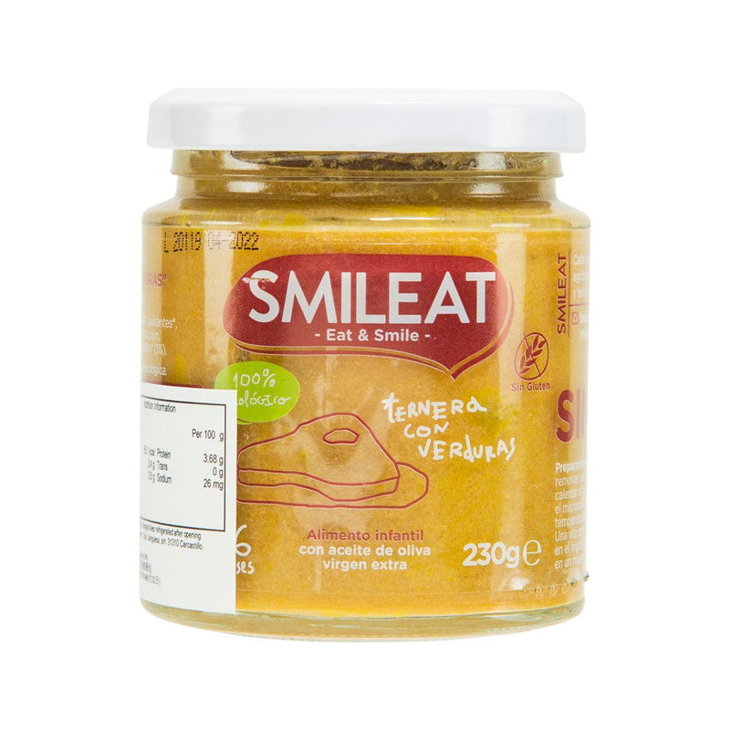 SMILEAT Organic Baby Food - Vegetables Veal  (230g)