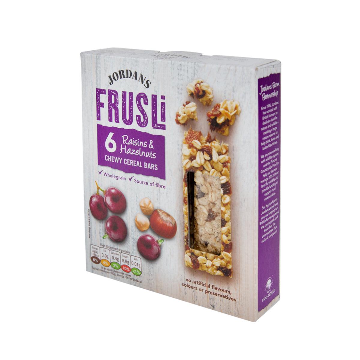 JORDANS Frusli Cereal Bars - Raisins & Hazelnuts  (150g)