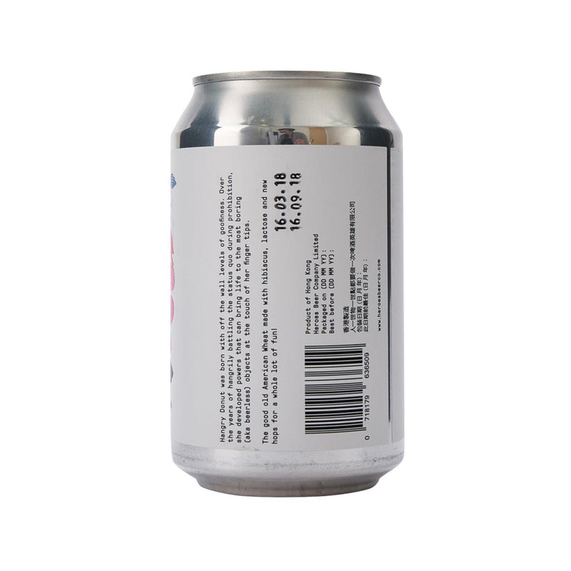 HEROES BEER Hangry Donut Hopiscus Wheat Beer (Alc 5.1%)  (330mL)