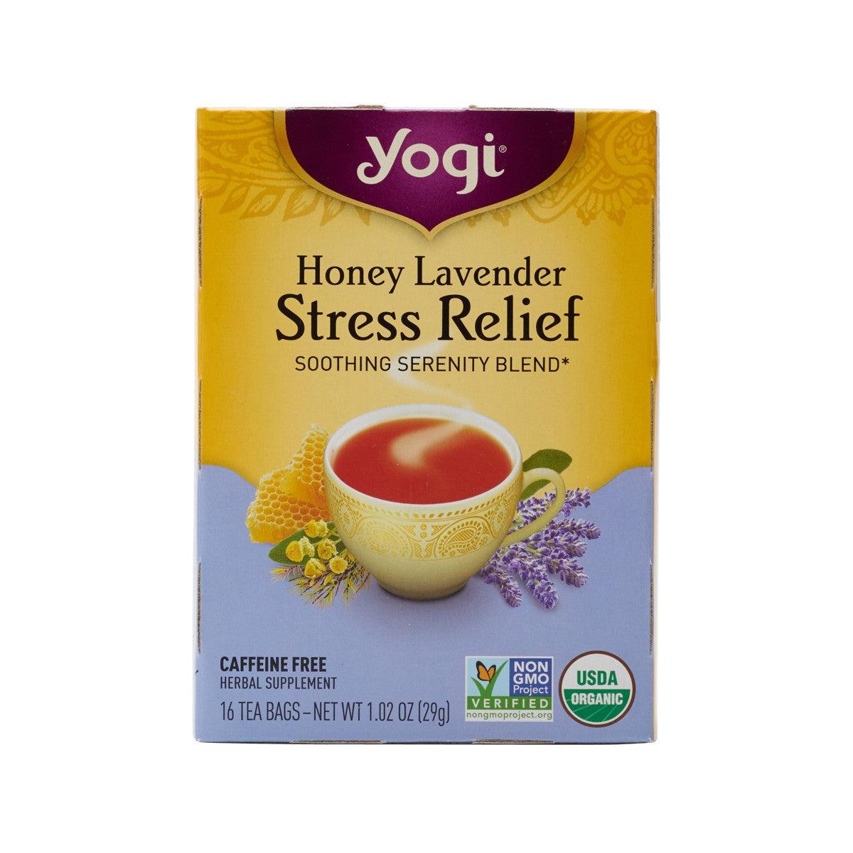 YOGI TEA Honey Lavender Stress Relief Tea Bag  (29g) - city'super E-Shop