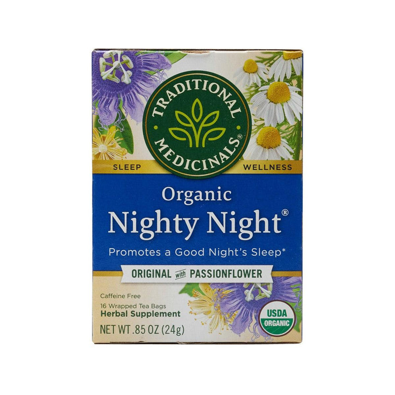TRADITIONAL MEDICINALS Organic Nighty Night Relaxation Tea Bags  (24g) - city&