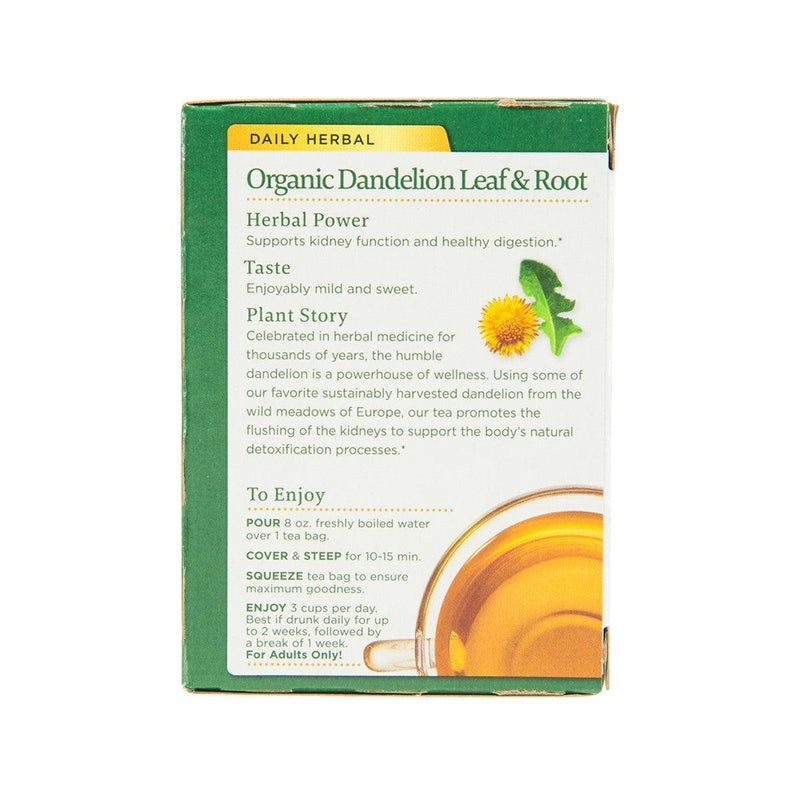 TRADITIONAL MEDICINALS Organic Dandelion Leaf & Root Tea Bags  (28g) - city&