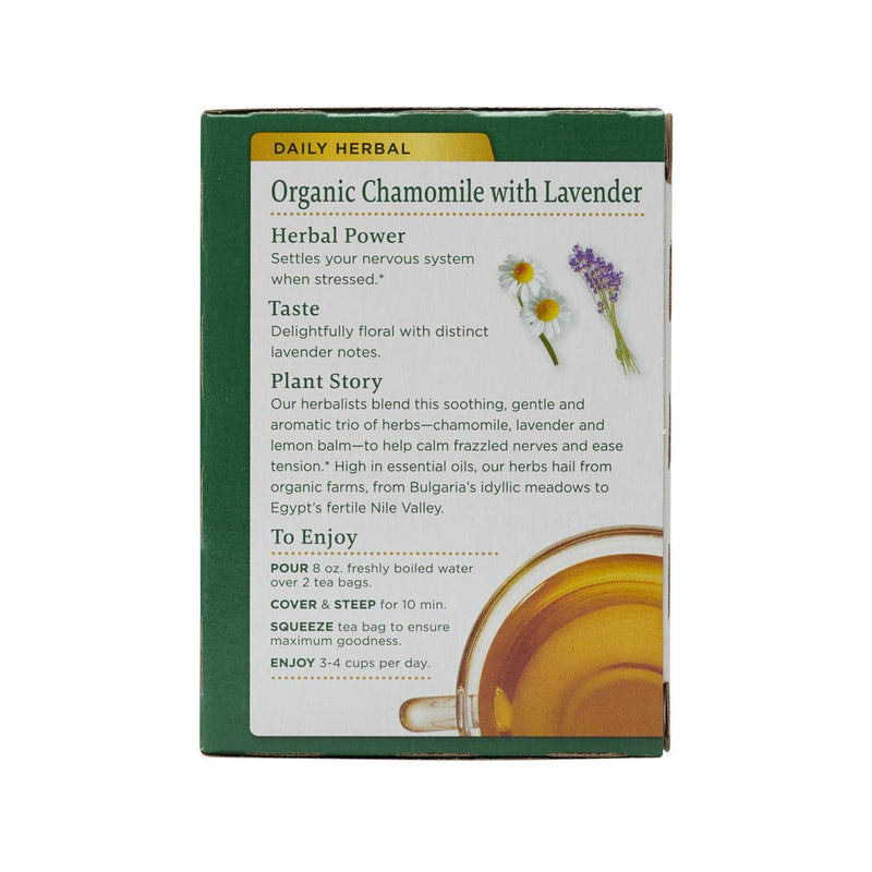 TRADITIONAL MEDICINALS Organic Chamomile & Lavender Tea Bags  (24g) - city&