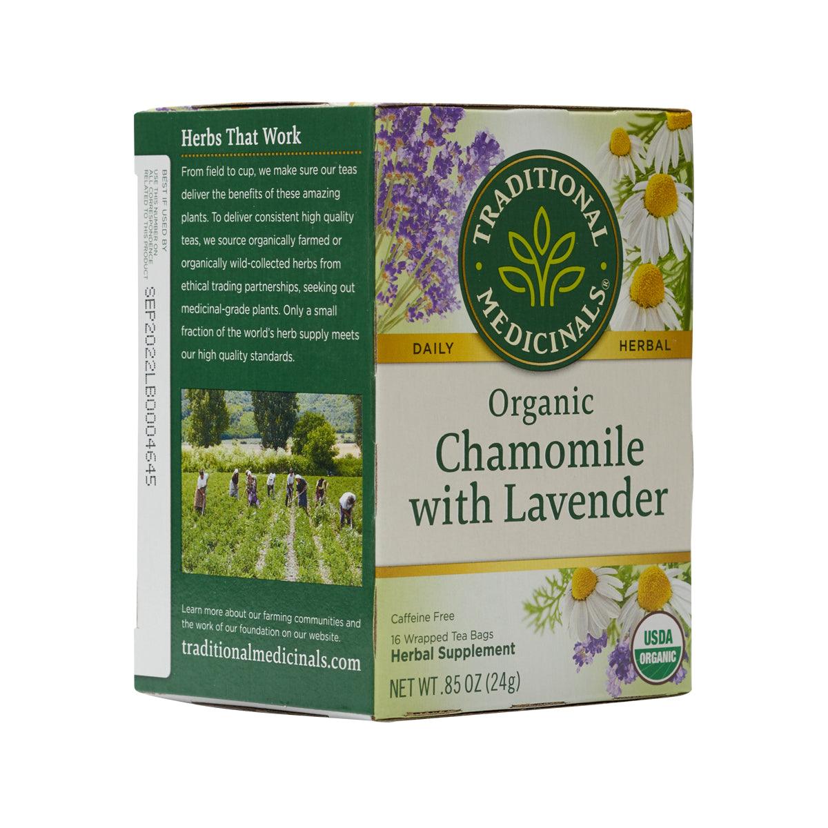 TRADITIONAL MEDICINALS Organic Chamomile & Lavender Tea Bags  (24g) - city'super E-Shop