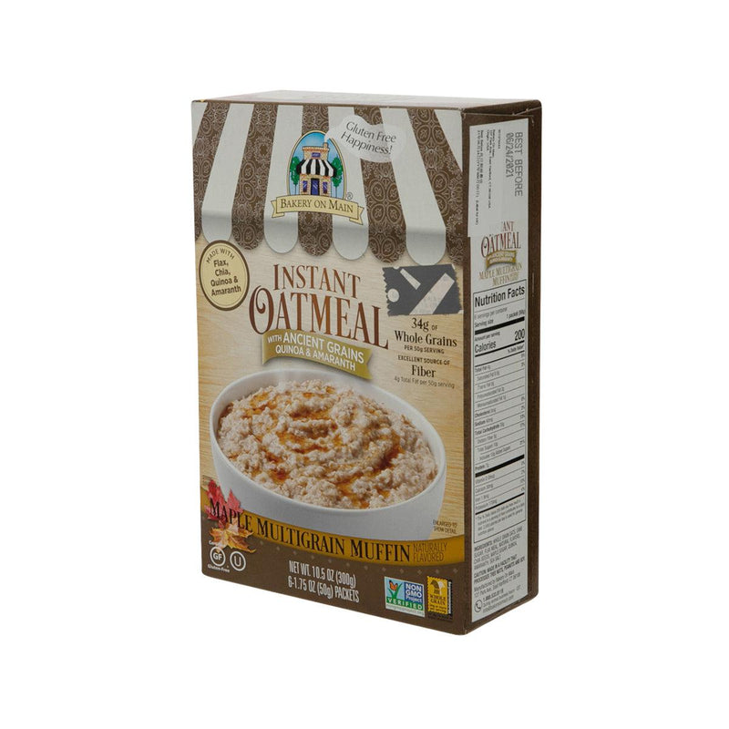 BAKERYONMAIN Gluten Free Instant Oatmeal - Maple Multigrain Muffin  (300g)