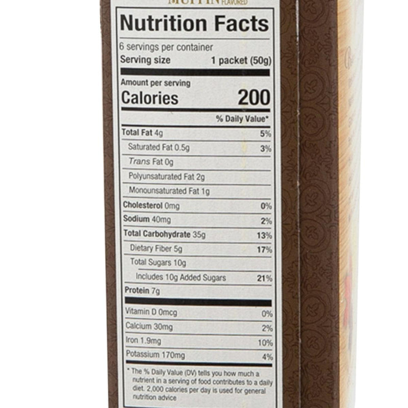 BAKERYONMAIN Gluten Free Instant Oatmeal - Maple Multigrain Muffin  (300g)