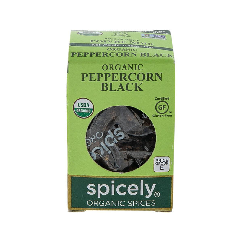SPICELY Organic Peppercorn - Black  (12g)