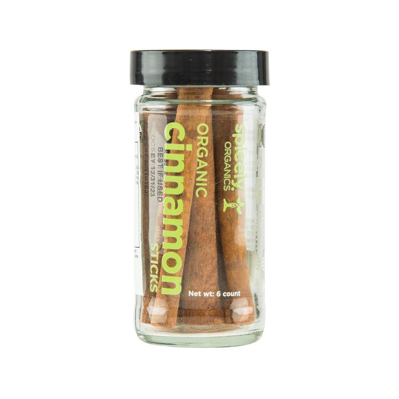 SPICELY Organic Cassia Cinnamon Sticks  (6pcs)