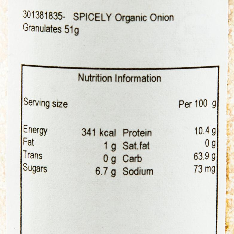 SPICELY Organic Onion Granulates  (51g)