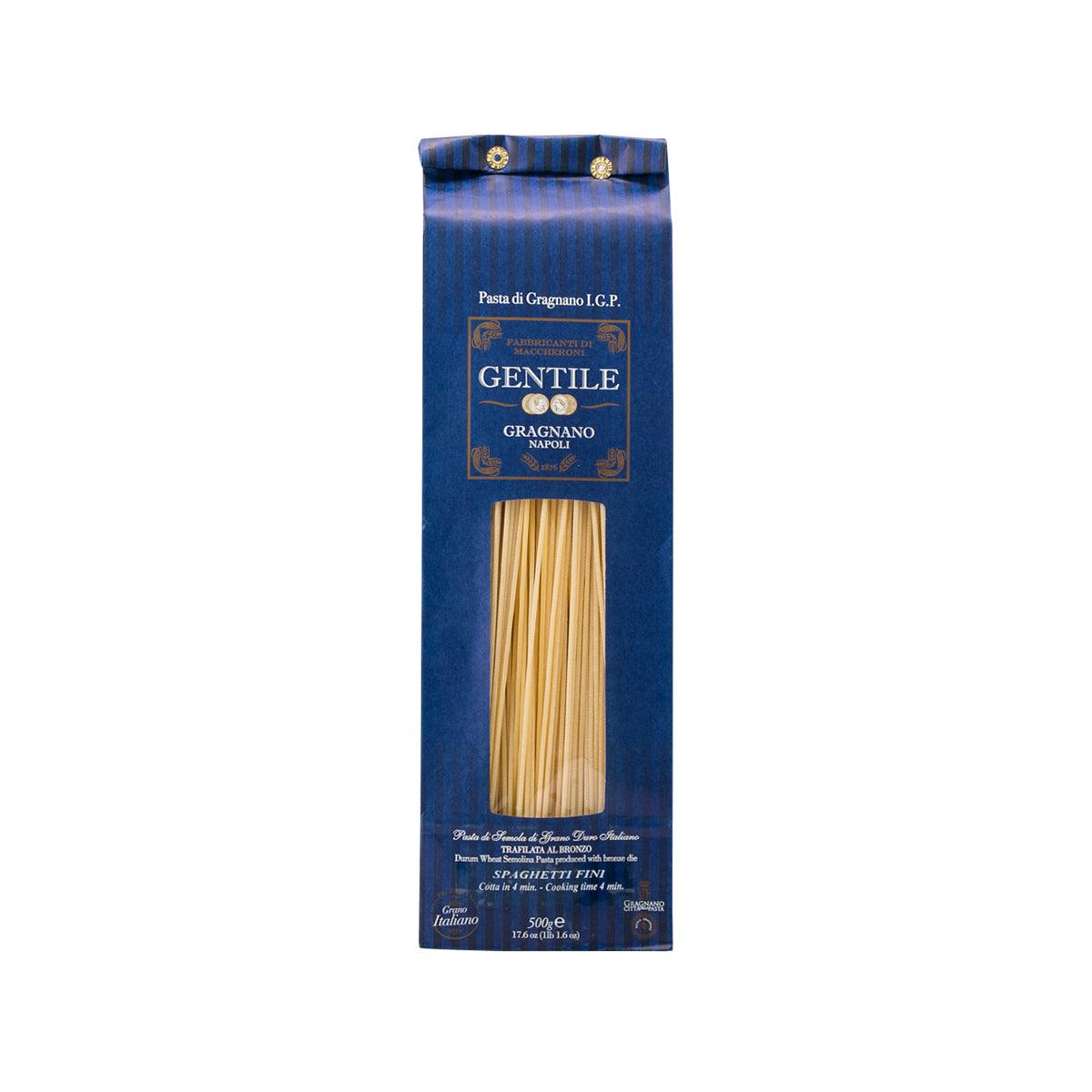 GENTILE Artisanal Pasta di Gragnano IGP - Spaghetti Fini  (500g)