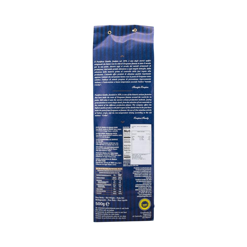 GENTILE Artisanal Pasta di Gragnano IGP - Spaghetti Fini  (500g)