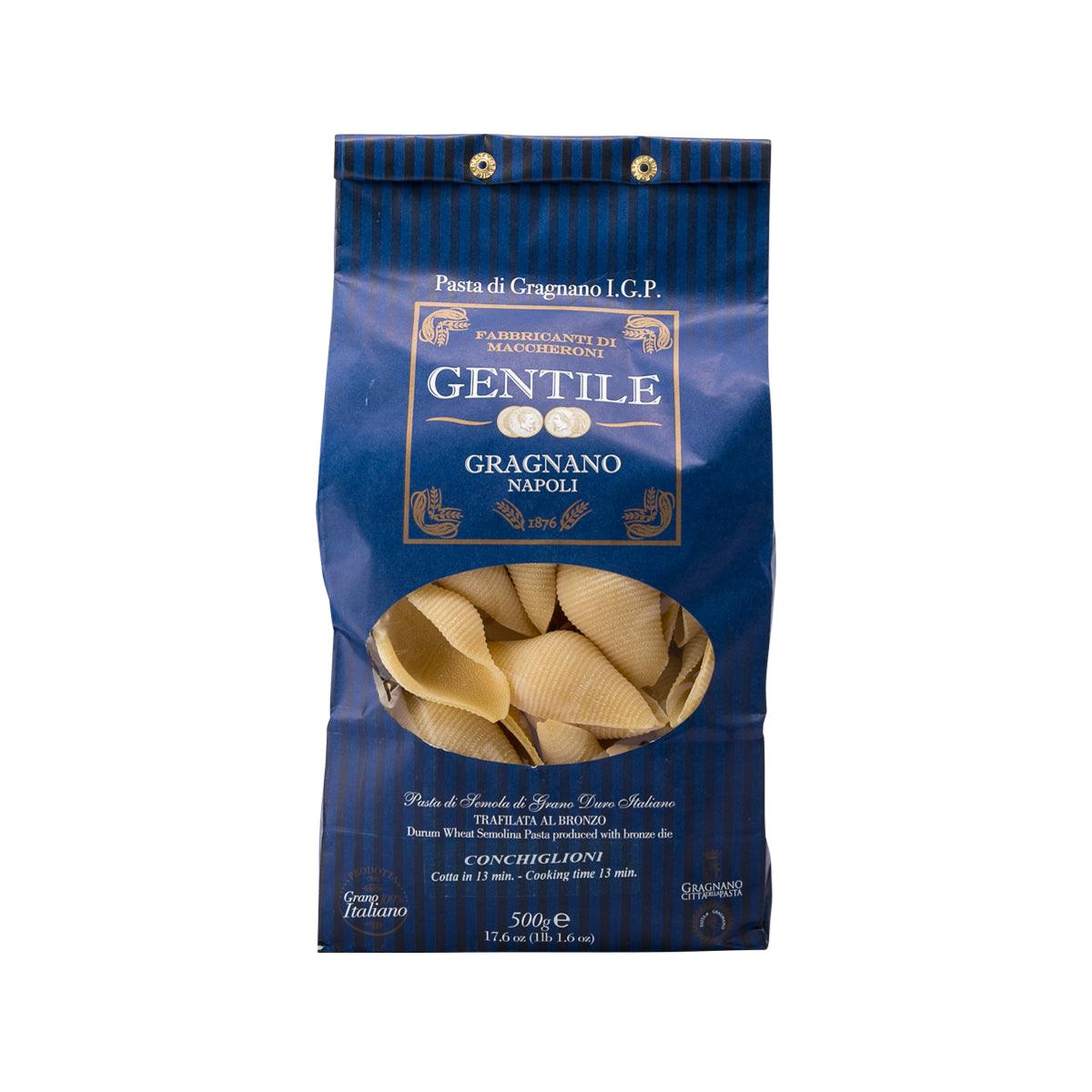 GENTILE Artisanal Pasta di Gragnano IGP - Conchiglioni  (500g)