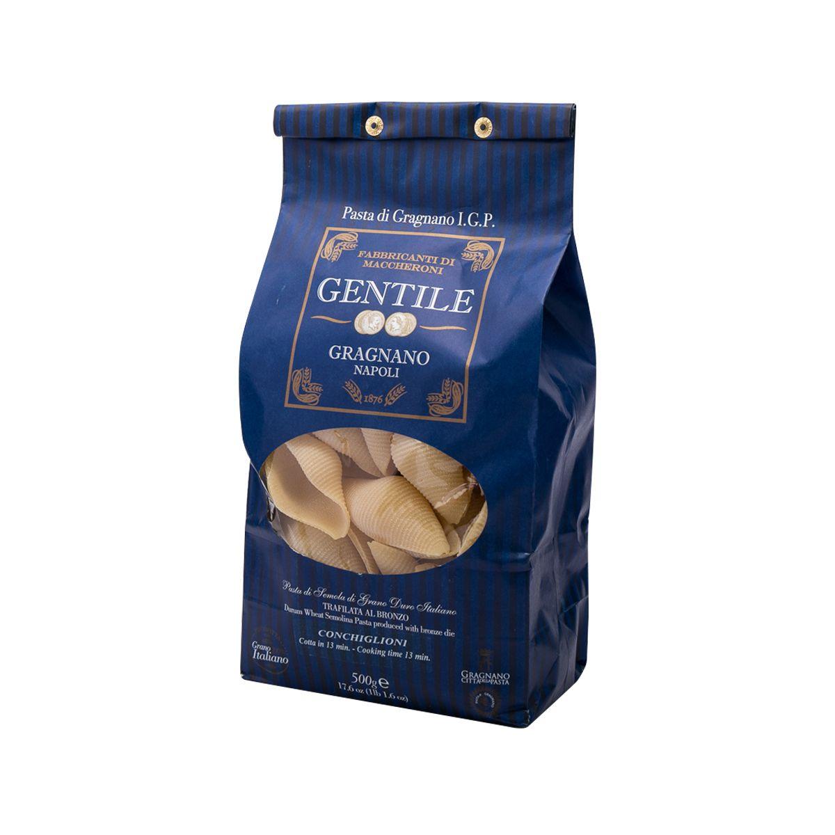 GENTILE Artisanal Pasta di Gragnano IGP - Conchiglioni  (500g)