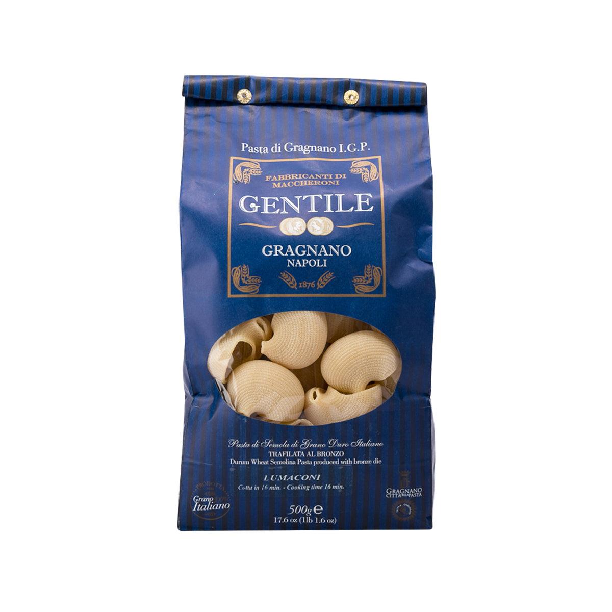 GENTILE Artisanal Pasta di Gragnano IGP - Lumaconi  (500g)