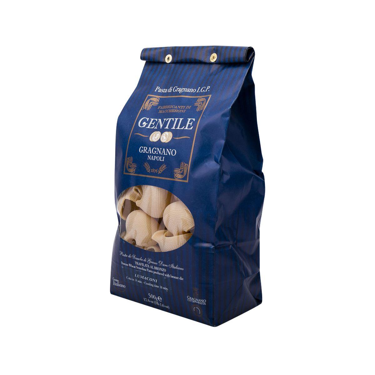 GENTILE Artisanal Pasta di Gragnano IGP - Lumaconi  (500g)