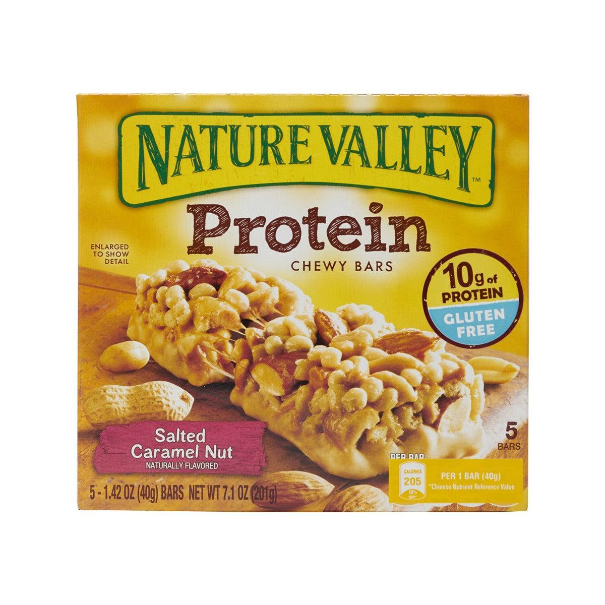 NATURE VALLEY 鹽味焦糖果仁蛋白質條  (201g)