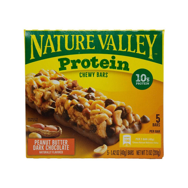 NATURE VALLEY Protein Chewy Bars - Peanut Butter Dark Chocolate  (201g)