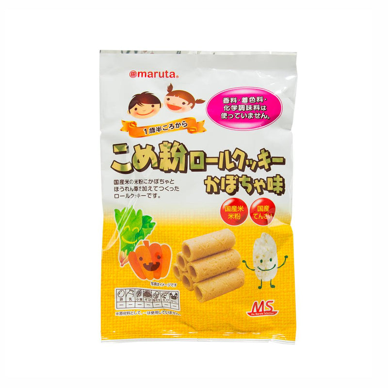 MARUTA Baby Rice Roll - Pumpkin Flavor  (10pcs)