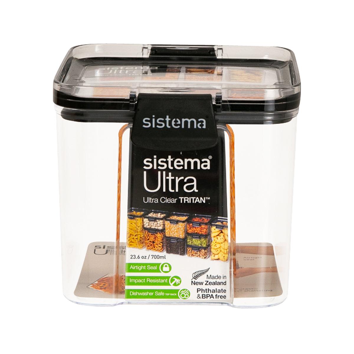 SISTEMA Ultra Square Tritan Plastic Container 700mL